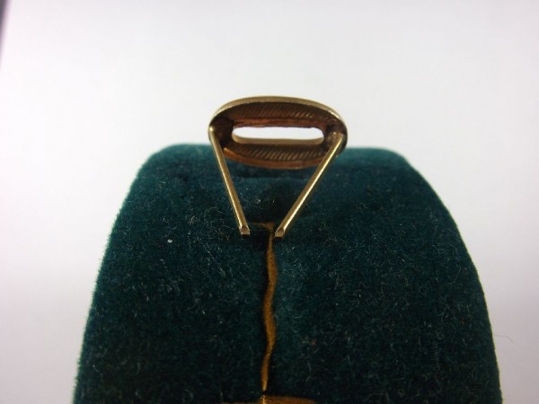 Schulterklappenauflage Zahl " 0 " gepunktet, goldfarben, 18mm