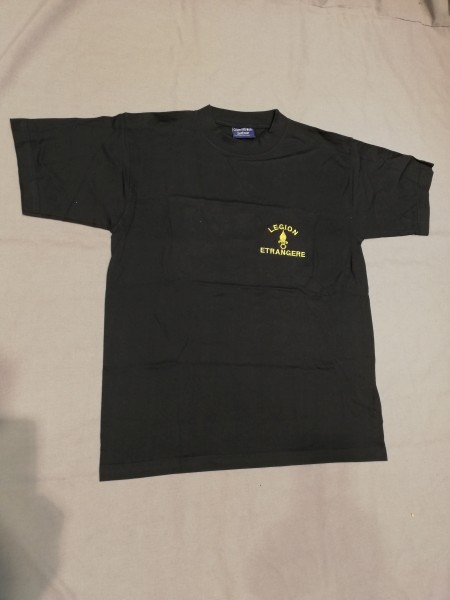 T-Shirt schwarz Frankreich Legion Etrangere Größe S-Small