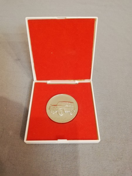 DDR Medaille für Fahrzeugwesen in der NVA im Etui