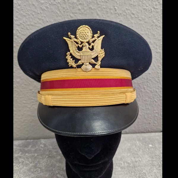 Schirmmütze US Officer Army schwarzer Deckel Größe 7
