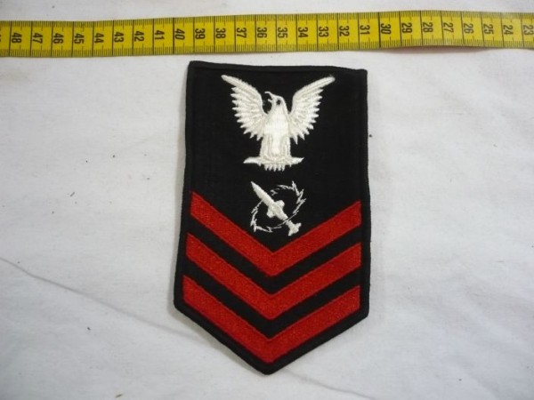 Armabzeichen für Jacken, Dienstgrad mit Laufbahnabzeichen, MT Missile Technician, Petty Officer First Class