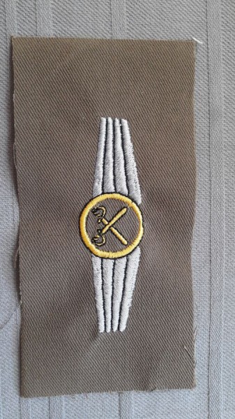 Tätigkeitsabzeichen, Personal im allgemeinen Heeresdienst, gold auf oliv 