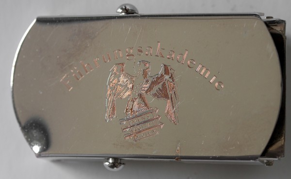 Hosengürtel Führungsakademie, silber mit Gravur
