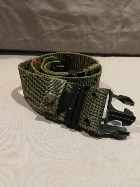 US Zweilochkoppel US Army Nylon Webbing Oliv Repro