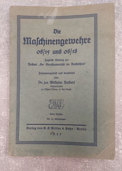 Die Maschinengewehre 08/15 und 08/18 von 1933