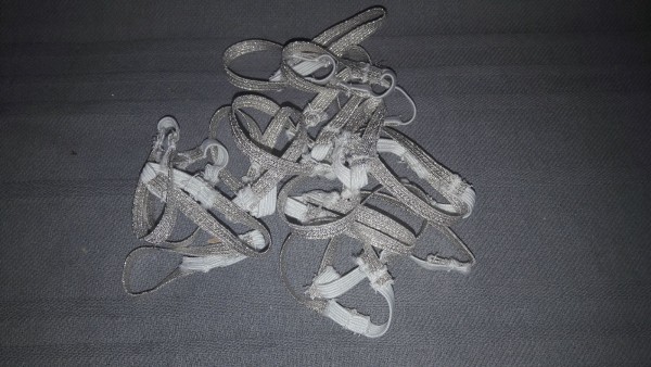 Aufschiebeschlaufe, Flachlitze 4,5cm bis 5,5cm Durchgangsweite 5mm breit, silber