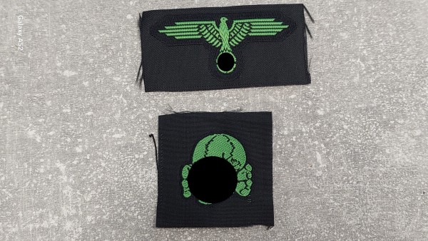 Mützenadler und Totenkopf XX Mannschaften für M43 Mütze