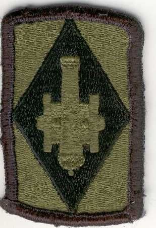Armabzeichen 75th Field Arty Bde., tarnfarben ( OD )