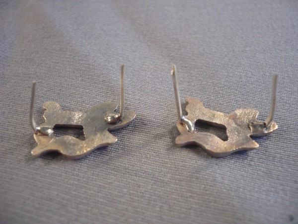 Schulterklappenauflage " P " für Panzereinheiten in silber, Erstklassig gemacht, silber