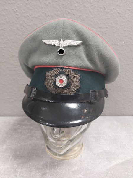 Wehrmacht Heer Schirmmütze Mannschaften / Unteroffiziere der Panzertruppe
