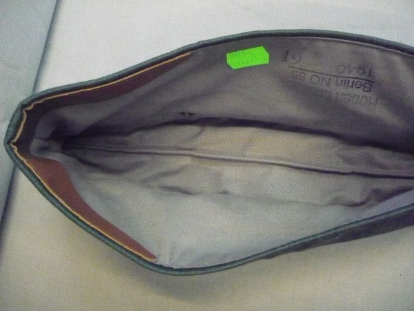 Schiffchen M38 für Offiziere, Hersteller Lubstein #Größe 61#, feldgrau Trikot