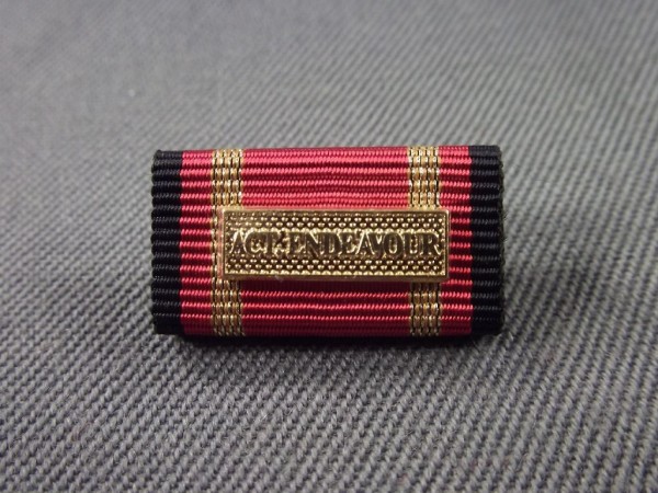 Bundeswehr Einsatzmedaille ACT.ENDEAVOUR in gold, Bandschnalle