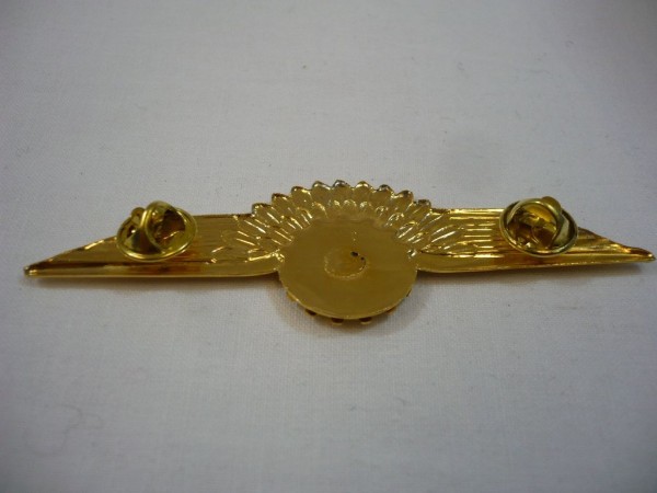 Tätigkeitsabzeichen, Flugzeugbordmechaniker, Vorlagemuster in Gold, metall, aus den 60er Jahren, Nicht eingeführt, Gold, Metall