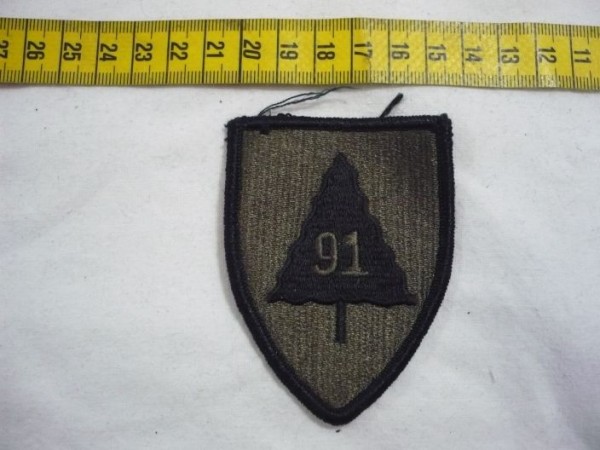 Armabzeichen 91st Infantry Brigade, tarnfarben ( OD )