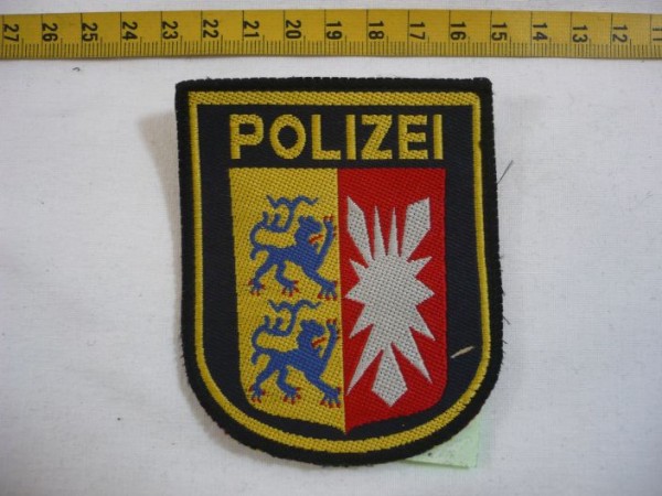 Schleswig-Holstein: Armabzeichen, Wasserschutzpolizei Schleswig- Holstein, blau, gewebt