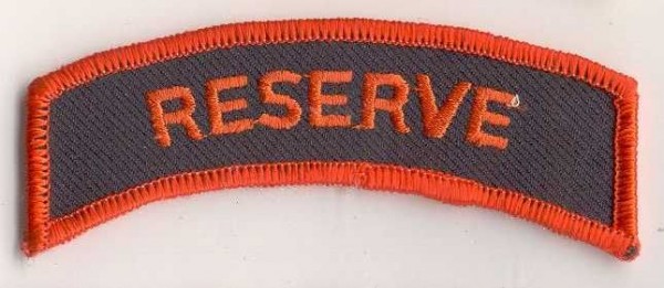 Schriftzug/ Schriftbogen/ Tab, RESERVE 