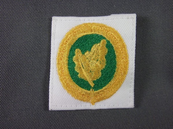 Einzelkämpferabzeichen II gelb auf weiß maschinengestickt
