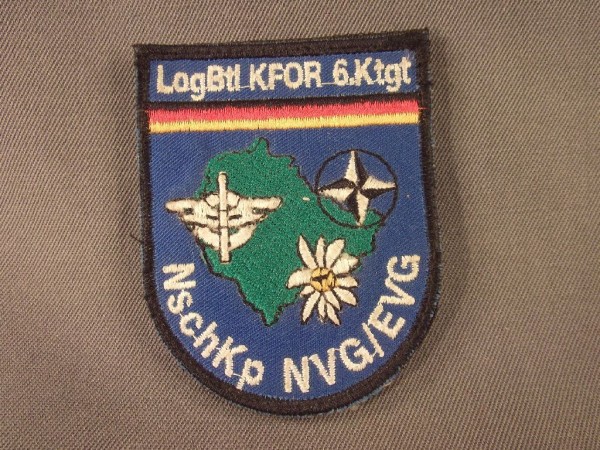 Verbandsabzeichen KFOR, LogBtl KFOR 6.Ktgt NschKp NVG/EVG