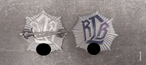 Mützenabzeichen Reichsluftschutzbund in silber RLB