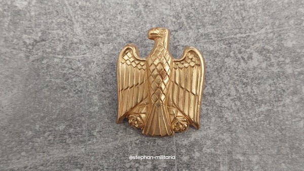 BGS Mützenabzeichen Bundesadler Gold mit Splinten
