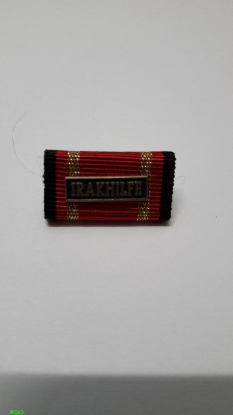 Bundeswehr Einsatzmedaille IRAKHILFE in Bronze, Bandschnalle