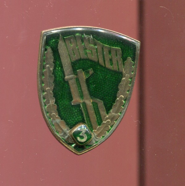 DDR Bestenabzeichen Grenztruppen mit Zahl 3 - Bartel 602a - 1986-1990