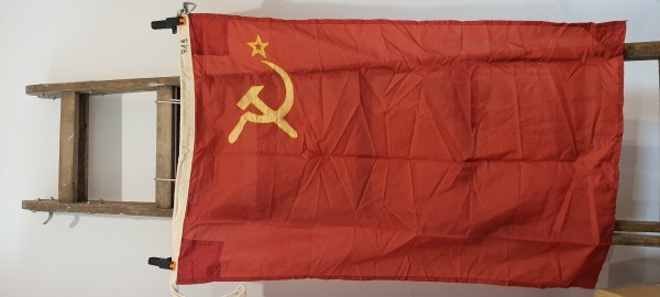 UdSSR Flagge Bootsflagge Handelsflagge der Seestreitkräfte 74cmx119cm bestickt
