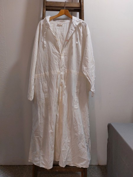 DDR Mantel weiße Tarnbekleidung für Grenztruppen Grenzstreife Grösse 48 Original