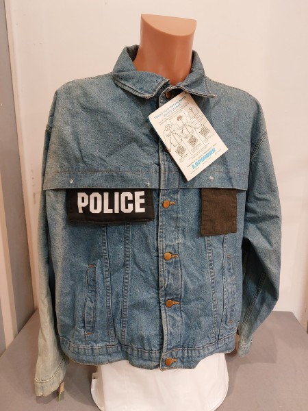 Polizei US Jacke Jeansjacke für Zivilstreife Größe XXL